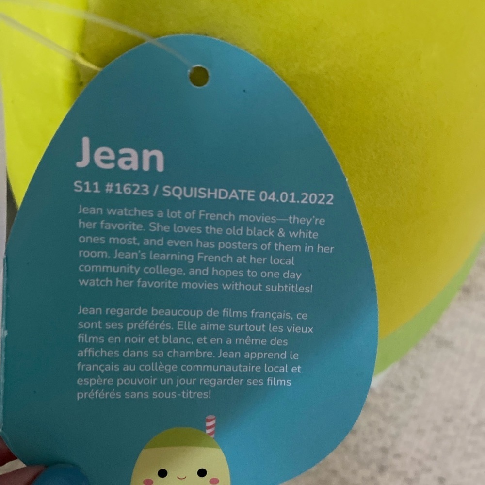 NWT Squishmallow Jean the Apple Juice - Picture 8 of 8